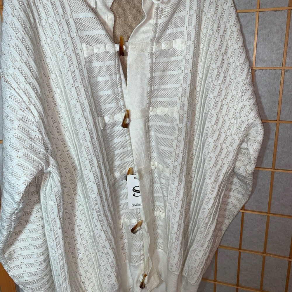 Silver Jeans Gold Metallic Knit Sweater